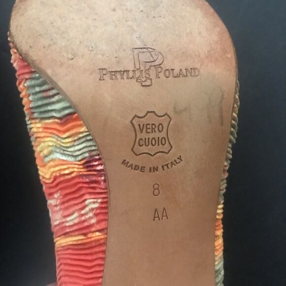 Vintage 1990’s Phyllis Poland ruched spike heels - Picture 5 of 8